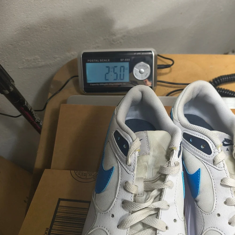 Nike Air Max SC Mens 10.5 White Blue Running‎ Shoes CW4555-113 Sneakers